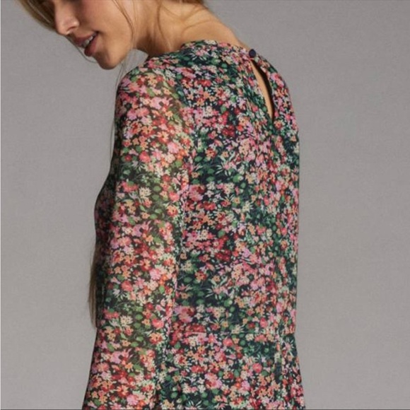 Anthropologie Fiona Floral Maxi Dress NWT Size Medium - Picture 4 of 5